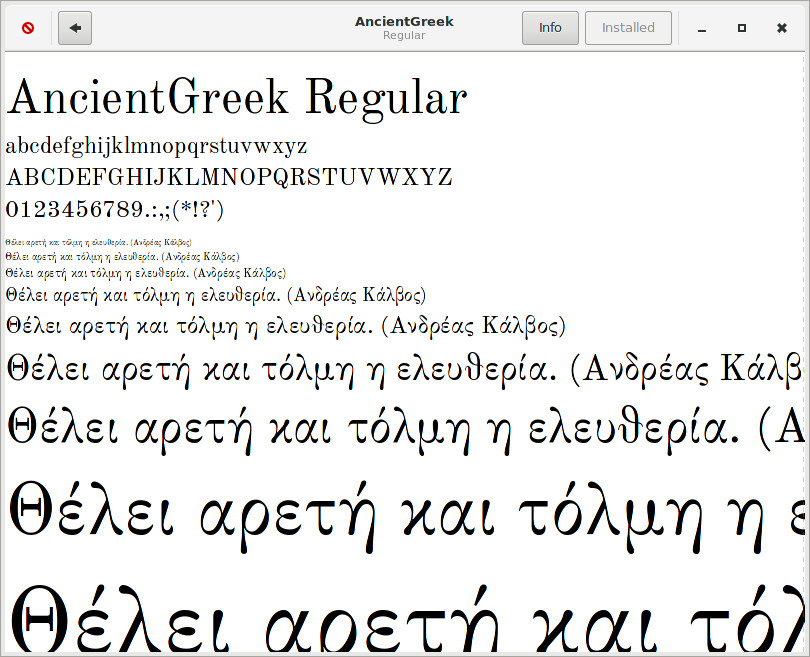 Ancient Geek Font