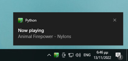 Windows notification